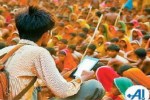 200 युवाओं की टीम ऐप से कर रही गणना (Photo source- Patrika)