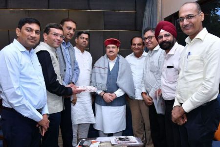 Meeting of National Delegation of Laghu Udyog Bharati with Union Minister Nadda