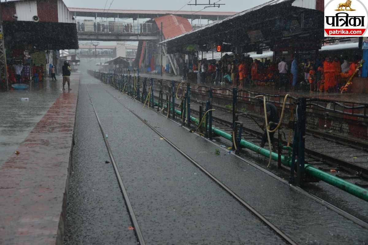 Water logging Railway track