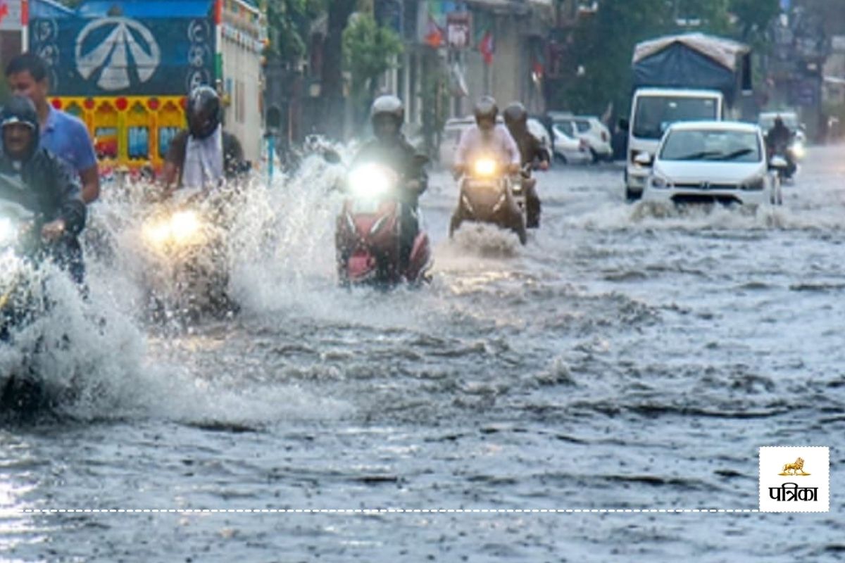 Rajasthan in three hours 18 districts Heavy rain warning Meteorological Department issued double alert today