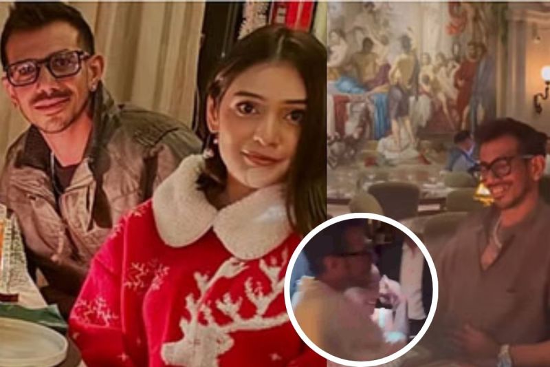 Yuzvendra Chahal hug actress RJ Mahvash