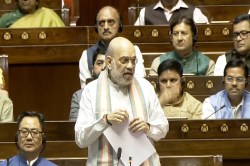 मैं वादा करता हूं कि जम्मू-कश्मीर आतंकवाद से मुक्त होगा: राज्यसभा में बरसे अमित
शाह - image