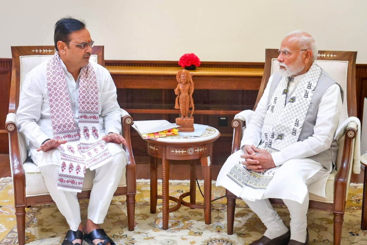 cm bhajanlal met pm modi