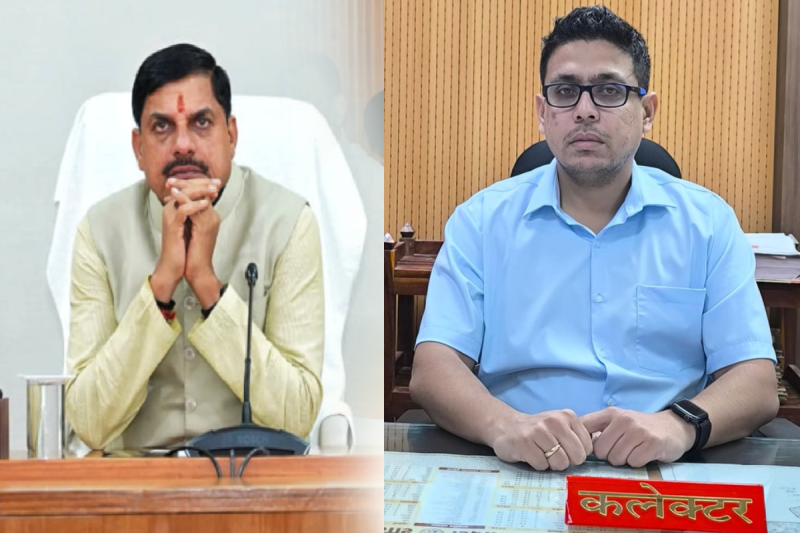 Anuppur Collector had to apologize to CM Mohan Yadav