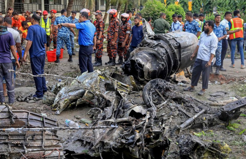 Plane crash in Dhaka