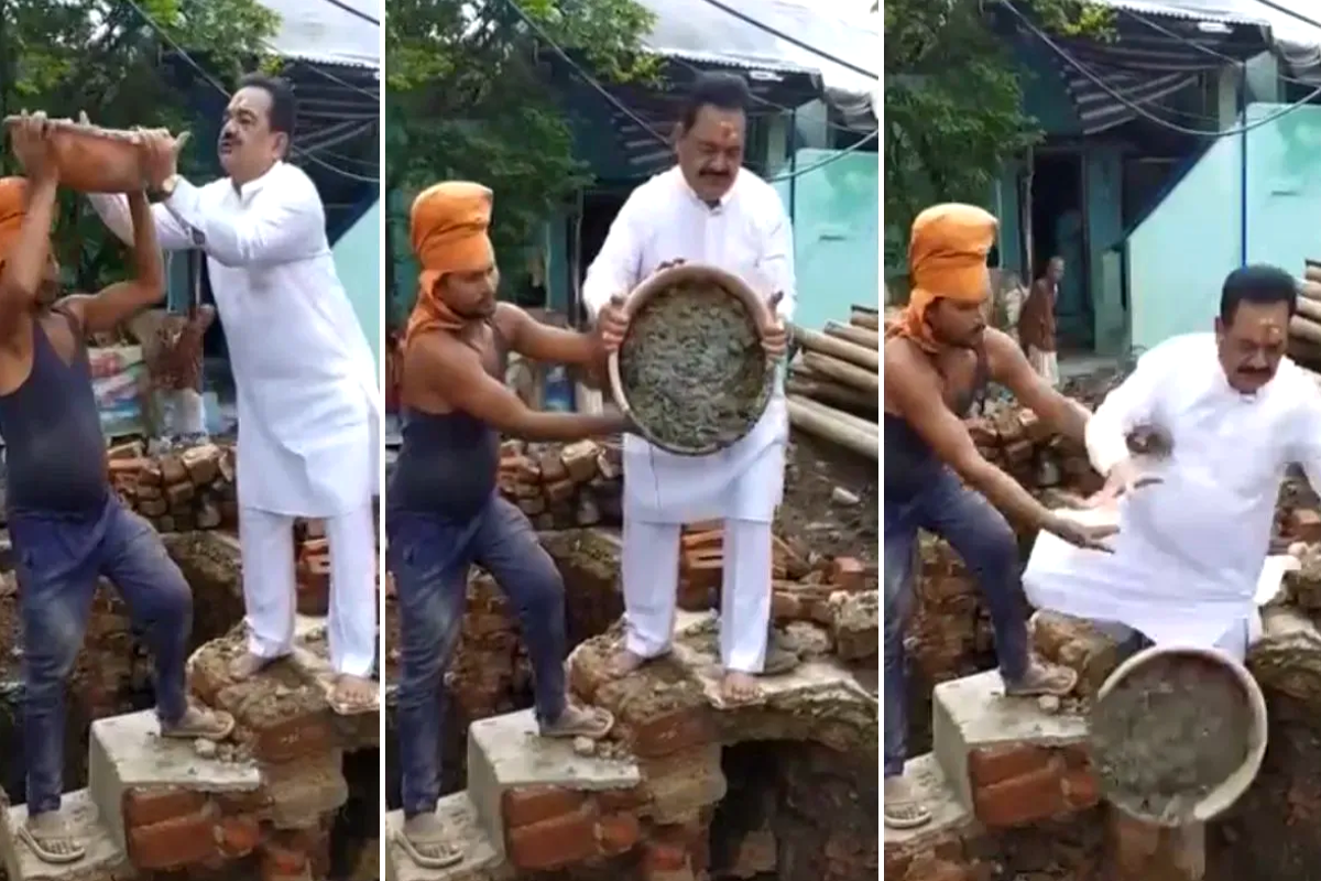 अच्छी फोटो नहीं आई तो दोबारा किया ट्राई और तगाड़ी समेत गहरे गड्ढे में जा गिरे
डॉक्टर साहब