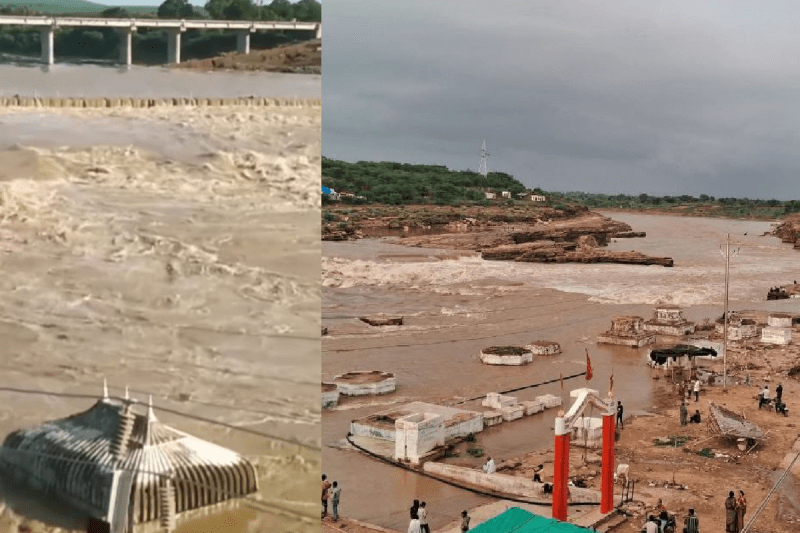 flood alert in 22 villages of datia heavy rain mp weather