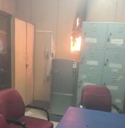 विक्टोरिया अस्पताल के बर्न ब्लॉक में लगी आग - image