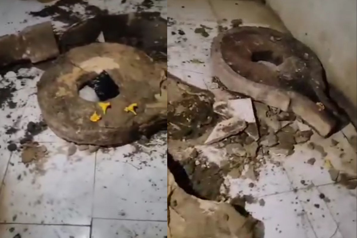 300 year old shivling uprooted shiv mandir vandalised mp news