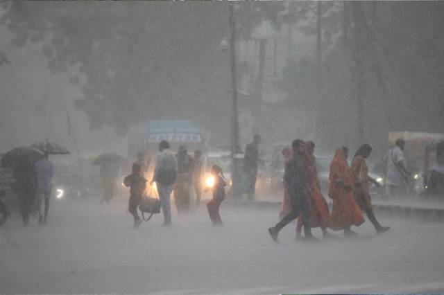 heavy rain