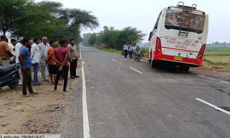 Public transport bus again became a death trap, MNREGA worker died after getting hit by a bus