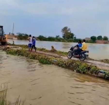 बरसात के बाद घग्घर नदी में पानी की आवक तेज, यही रफ्तार रहने पर पाकिस्तान सीमा तक पहुंचने में लगेगा आठ से दस दिन का वक्त