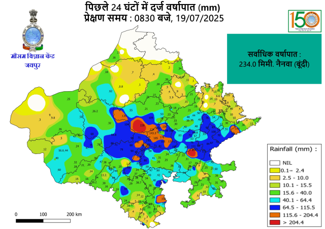 Rajasthan Rain Update