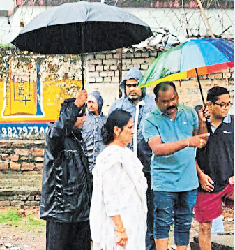 Heay rain in Bilaspur 