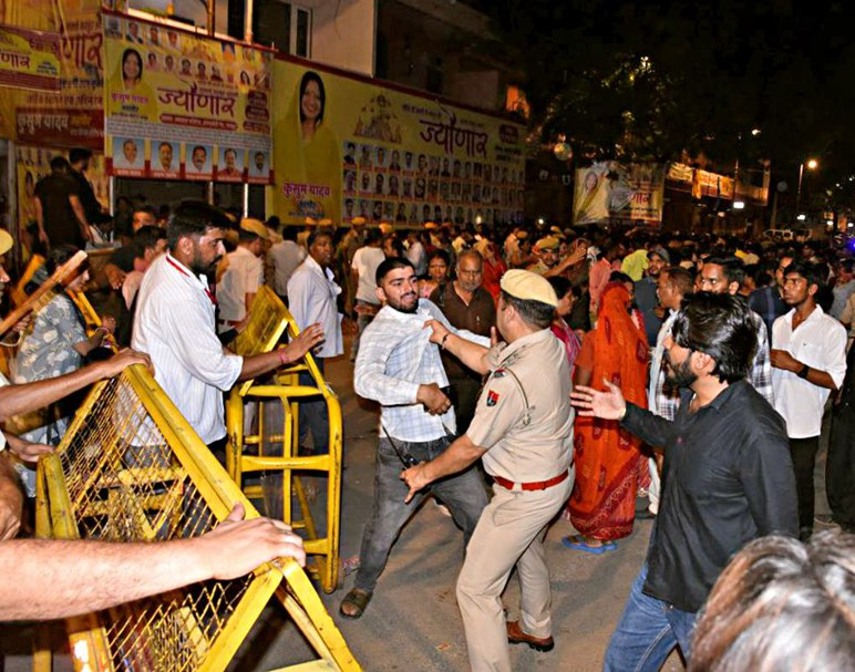जयपुर ज्यौणार में आमजन से अभद्रता, पत्रिका फोटो