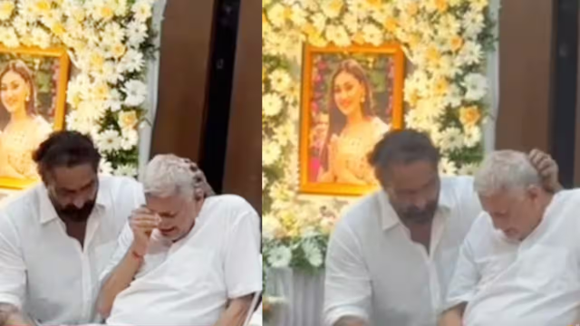 Shefali Jariwala Father Breaks Down At Prayer Meet