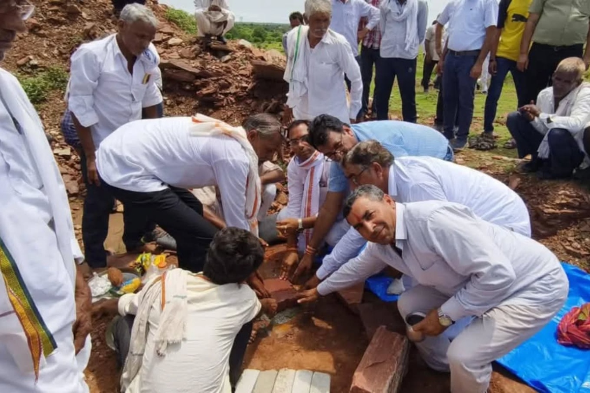 MLA हंसराज मीना ने PHC भवन का किया भूमि पूजन, 1.20 करोड़ की लागत से होगा निर्माण