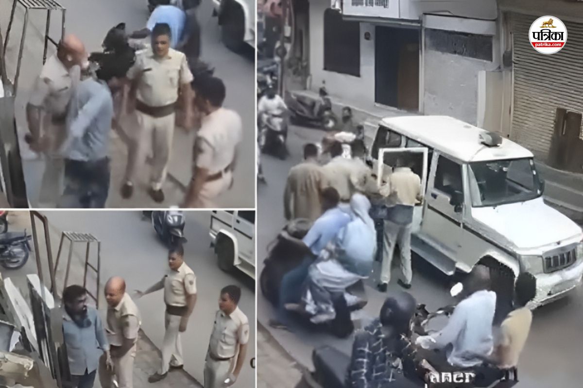 राजस्थान में थानेदार का गुस्सा! दुकानदार को मारा थप्पड़, फिर बेहोश होने पर
पुलिसवालों ने घसीटा; वीडियो वायरल