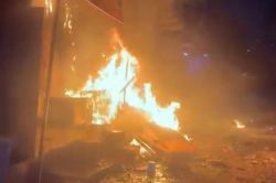 नोएडा में चार मंजिला इमारत में भीषण आग, 100 लोग फंसे, दमकल ने किया रेस्क्यू - image