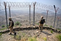 Pakistani soldiers on Pak-Afghan border
