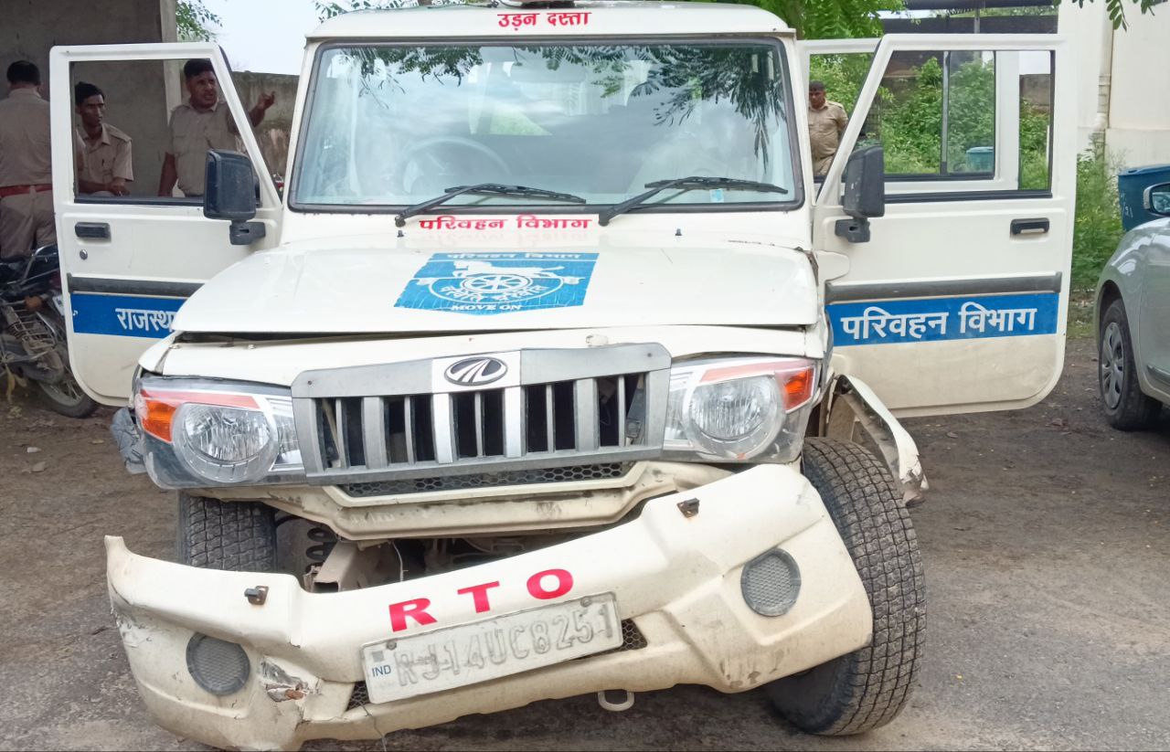 बजरी माफिया ने आरटीओ दस्ते को कुचलने का किया प्रयास
