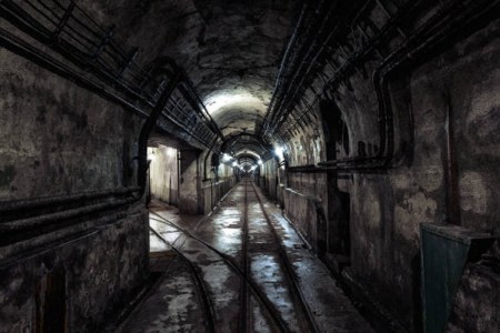 women lives in bunker