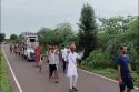 VIDEO: ध्वजा पूजन व माता के जयकारों के साथ रवाना हुई बांकी माता की पदयात्रा