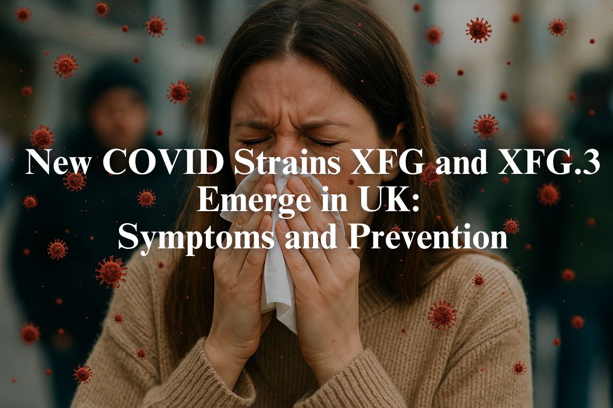 New COVID Strains XFG and XFG.3 Emerge in UK: Symptoms and Prevention