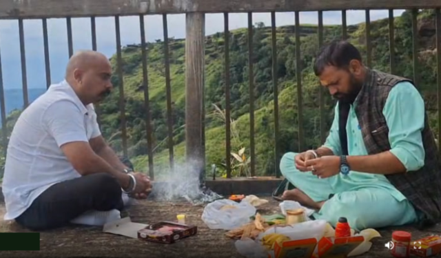 Brother performed Puja