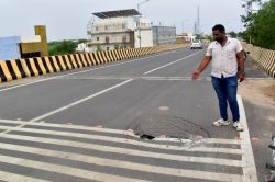 मानासर आरओबी हुआ क्षतिग्रस्त, बड़ा हादसा टला, पुल की गुणवत्ता पर खड़े हुए सवाल - image