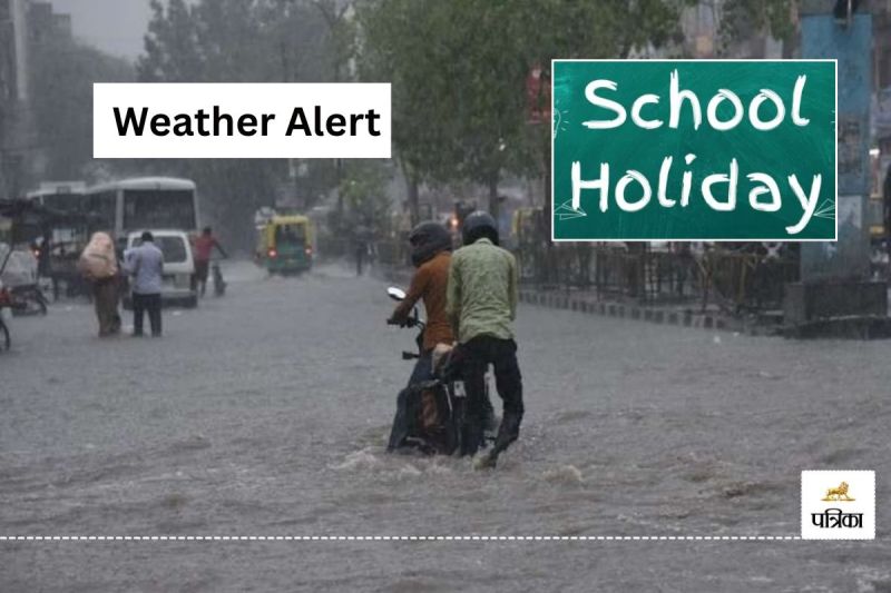 Weather Update Meteorological Department issues Heavy Rain Alert Rajasthan 6 districts schools closed Today