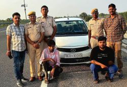 Hanumangarh: दो करोड़ की हेरोइन सहित कार सवार दो जनों को दबोचा - image