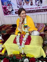 अयोध्या से पधारीं प्रसिद्ध कथावाचिका सुभद्रा कृष्ण