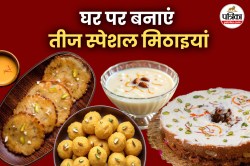 Hariyali Teej 2025 पर ट्राई करें ये 5 स्‍वादिष्ट म‍िठाइयां, हर बाइट में मिलेगा
त्‍योहार का मजा - image