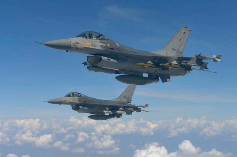 Thailand's F-16 fighter jets