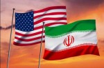 Flags of US and Iran