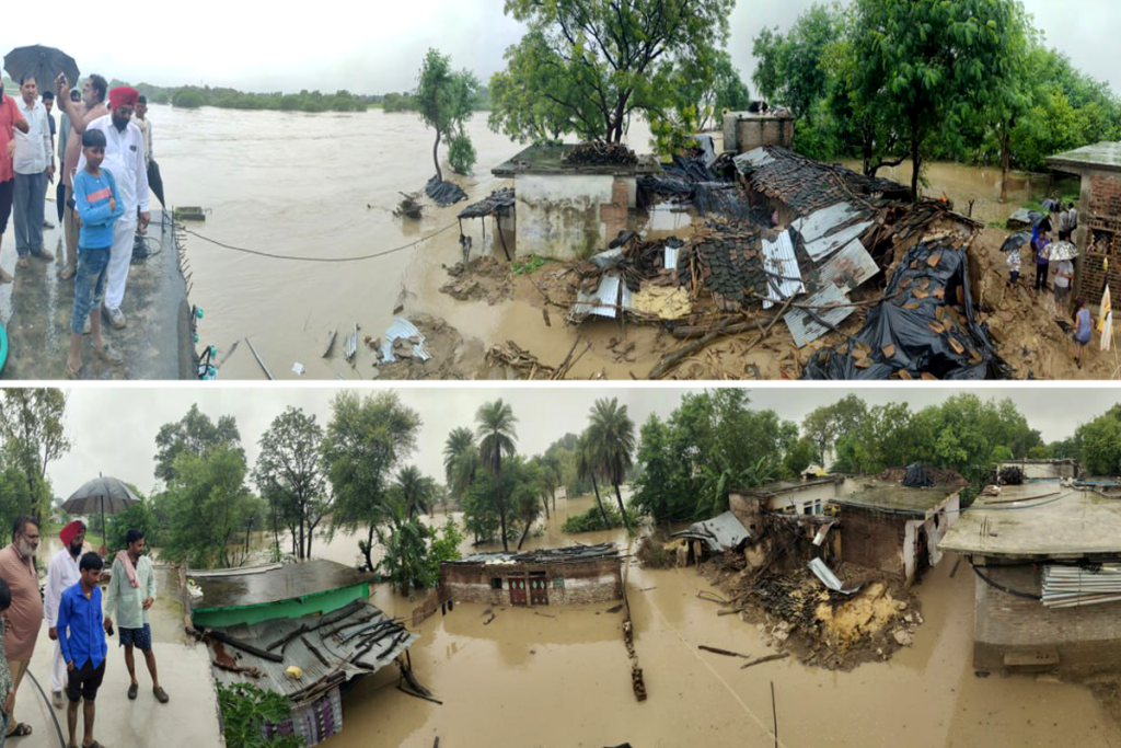 Devastation Scene After Flood