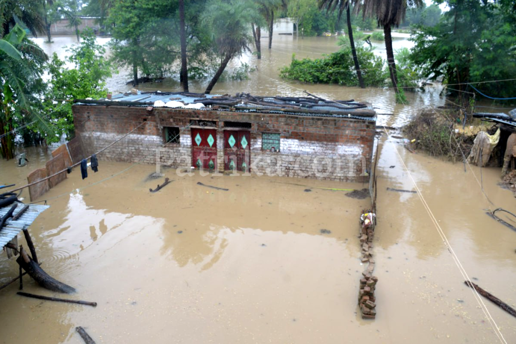 Devastation Scene After Flood