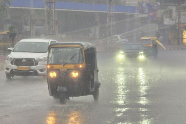 Heavy rain in Mewar of Rajasthan