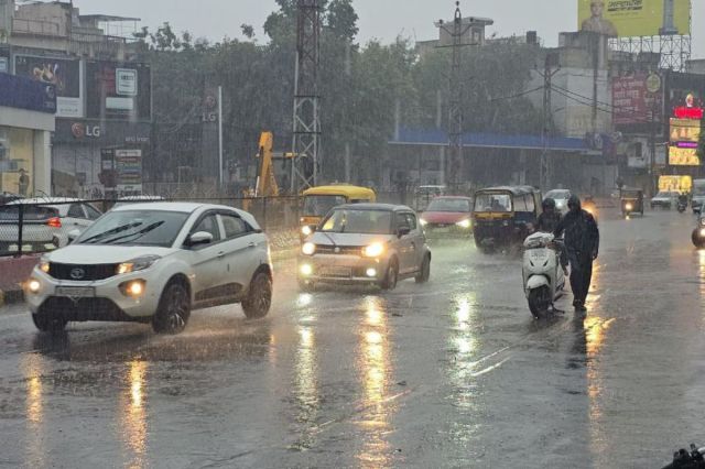 Heavy rain in Mewar of Rajasthan
