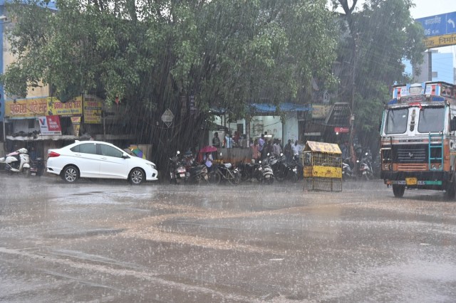 भारी बारिश का अलर्ट (फोटो सोर्स-  पत्रिका)