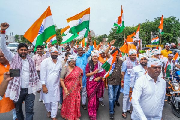 Tiranga Yatra in jaipur