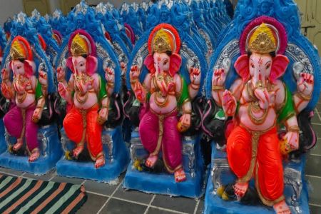 Festival of faith: Ganesh Chaturthi will be celebrated on Wednesday for the 13th time in 74 years