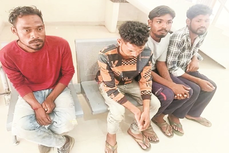 बजरंग दल-विहिप का थाने में प्रदर्शन (Photo source- Patrika)