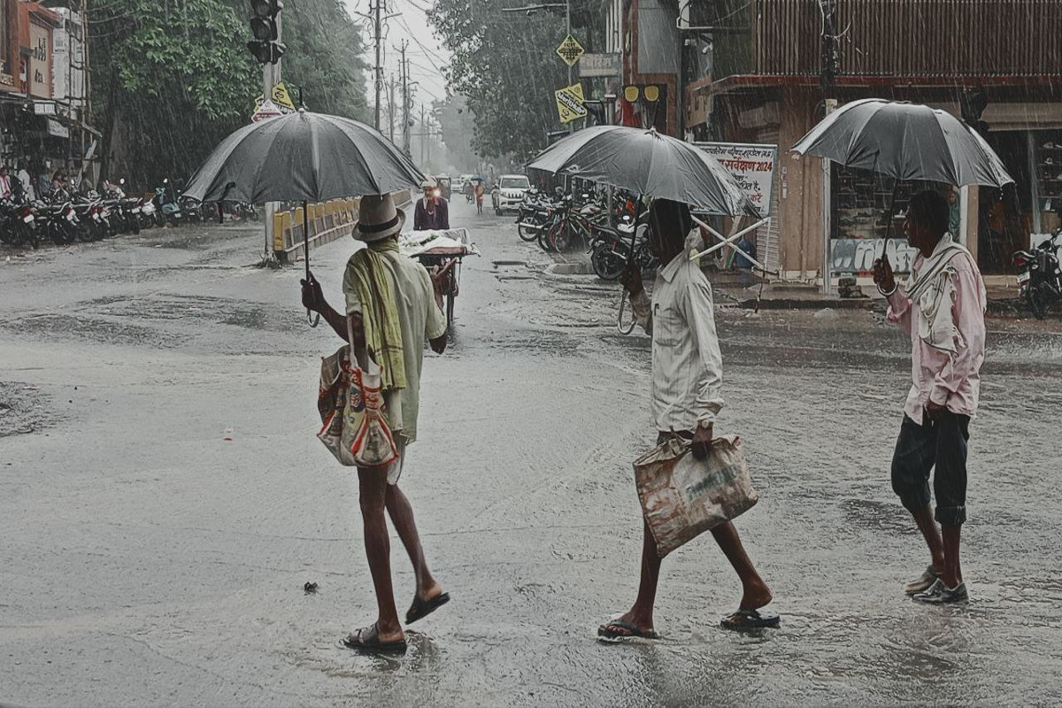 लखनऊ, मेरठ समेत कई जिलों में सुबह से मूसलाधार बारिश, 58 जिलों के लिए चेतावनी फोटो सोर्स : Patrika