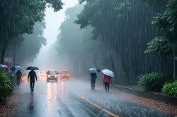 UP Weather Today: यूपी के 23 जिलों में भारी बारिश का अलर्ट, कल से मौसम में बड़े
बदलाव जानिए कब और कहां होगी बारिश - image