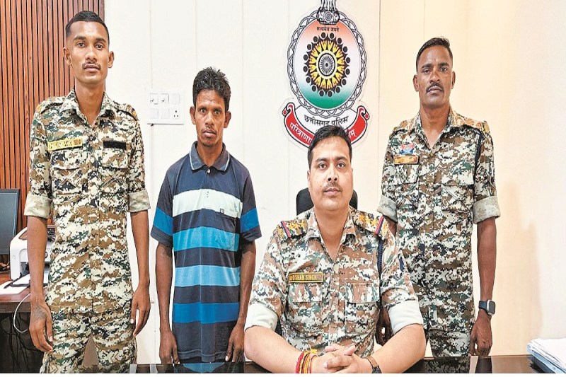 2 लाख का इनामी नक्सली गिरफ्तार (Photo source- Patrika)