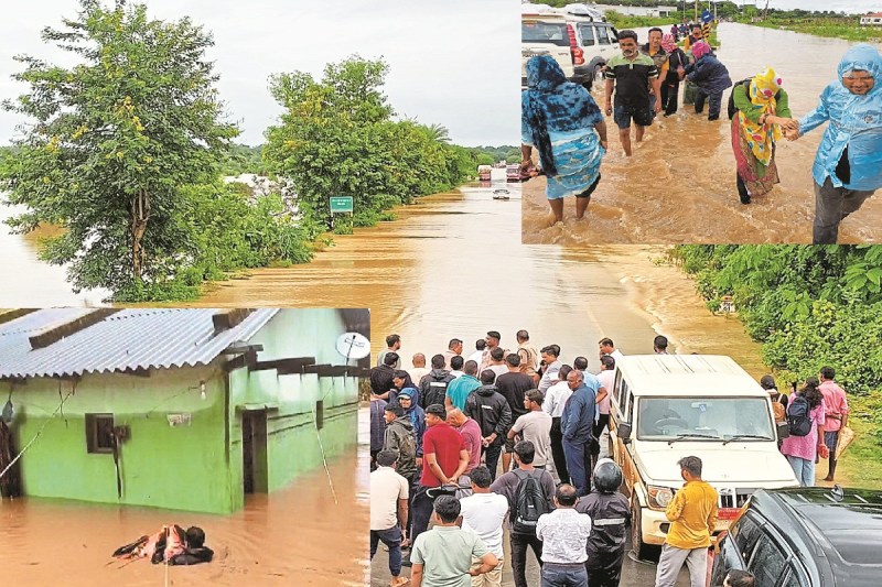 Flood in Bastar (Photo source- Patrika)