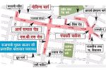one-way system in Jaipur Rajapark