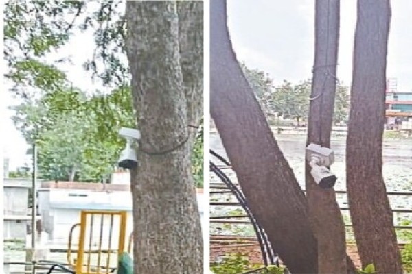 शहर की सुरक्षा और निगरानी के लिए लगे CCTV बंद, पुलिस नहीं दे रही ध्यान... Photo